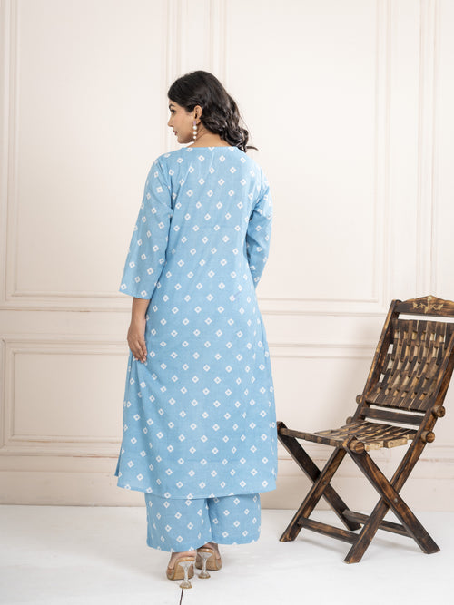 Noor-e-Neel Kurta Set