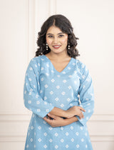 Noor-e-Neel Kurta Set