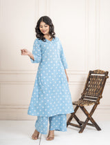 Noor-e-Neel Kurta Set