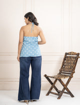 Noor-e-Neel Backless Short Kurti